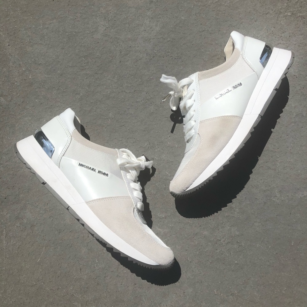 Authentic Michael Kors white sneakers